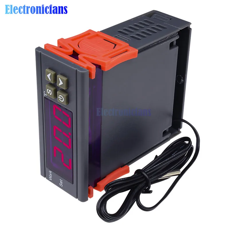 Цифровой регулятор температуры MH1210W AC 90 250V DC 9 72V 10A термостата с датчиком NTC