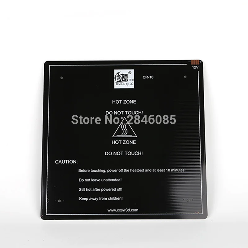 

Cr10 310*310/410*410/510*510*3 мм heatbed Модернизированный MK3 лобового стекла с подогревом 12V кровать Алюминий для CR-10 CR-10S CR-10 S5 3d принтера рассадник запчасти