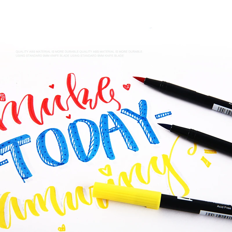 TOMBOW AB-T, 96 цветов, две головки, художественная кисть, Набор ручек, маркер, ручка для художника, рисования, манга, анимационные принадлежности