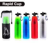 sport flying cup ufo rapid cups 12pcs speed cups with net bag hand lever sports special toys childrens flying cups