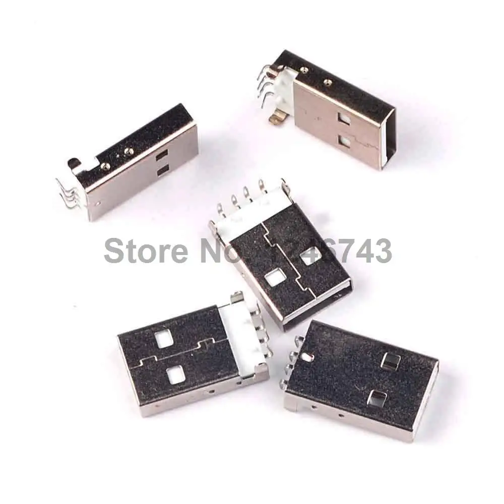 10PCS USB Connector Male Head White | Обустройство дома