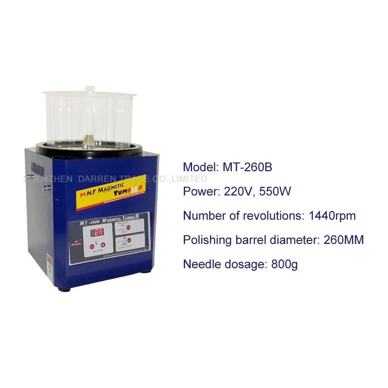 Magnetic Tumbler 260mm Jewelry Polisher Metals &amp Finisher Super Finishing Polishing machine MT-260B | Инструменты