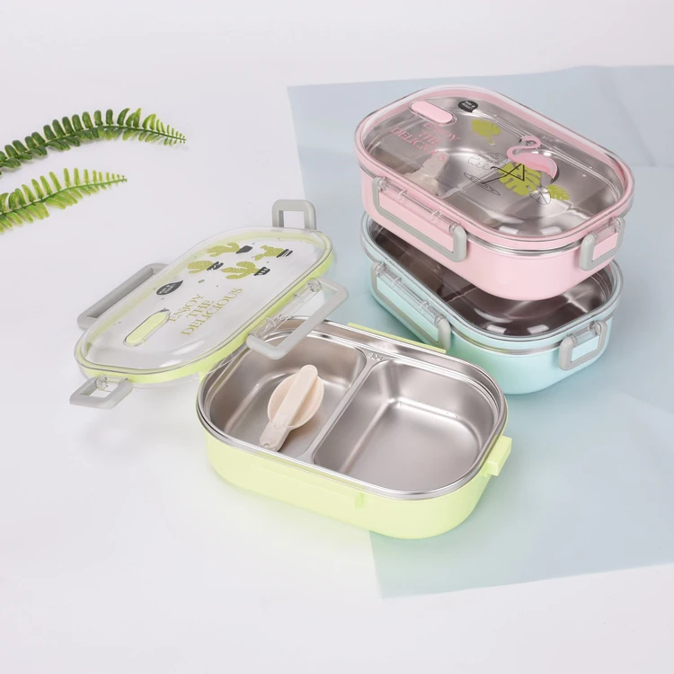 Cartoon Lunch Box 304 Stainless Steel Lunchbox Food Container Portable for Kids Kids Picnic School Bento Box Lancheira Termica