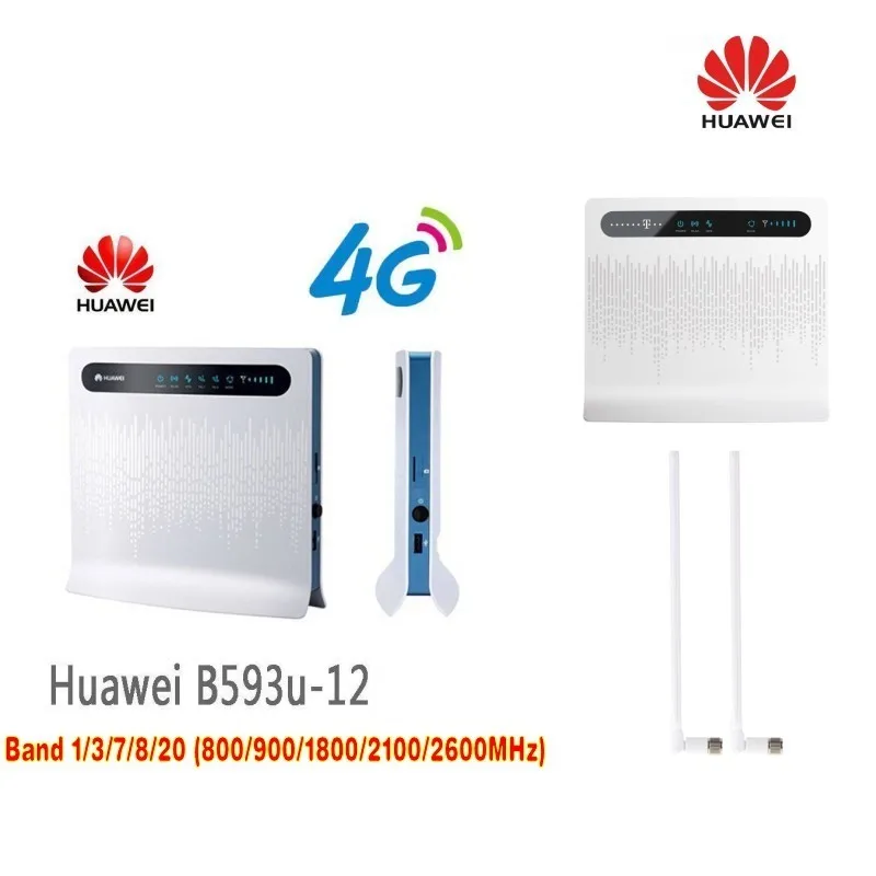 Комплект из 100 шт. беспроводной маршрутизатор Huawei B593u 12 4G LTE CPE шлюз Мбит/с точка