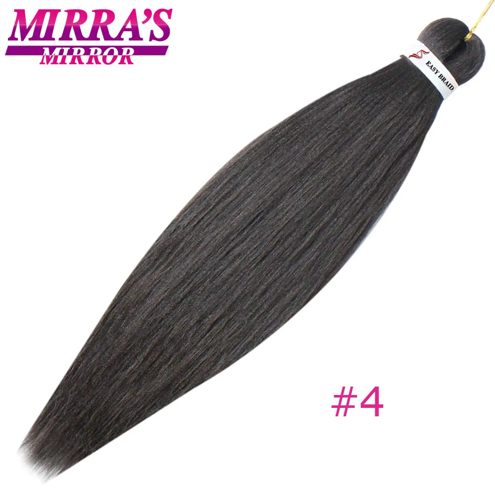 Mirra's Mirror Jumbo косы волос 2" 26" Ombre плетение волос 2 тона синтетическое плетение волос для вязаный крючком горячей воды набор - Цвет: #4