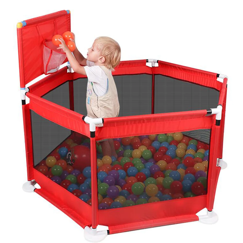 Folding Kids Playpen Baby Fence Ball Pool Safe Barrier for Bed 0-6 Years Children's Playpen Oxford Cloth Pool Balls Child Fence