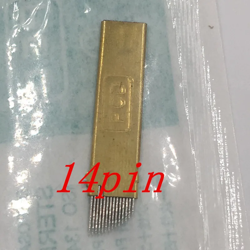 Бесплатная доставка медные PCD изогнутые лезвия для перманентного макияжа бровей