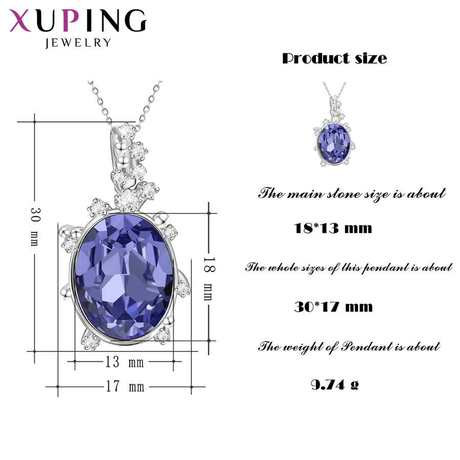 Xuping Pendantl ожерелье с кристаллами от Swarovski элегантные ювелирные изделия специальное Рождество День рождения изысканный подарок для дам S152-40246