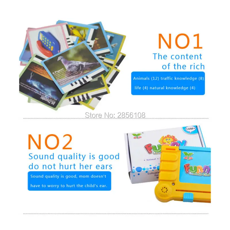 Обучающая карта с распознаванием голоса Набор обучающих карт имитация