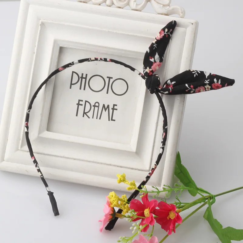 M MISM пасторальный цветочный обруч для волос корейский стиль заячьи ушки милые