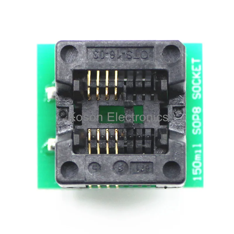 SOIC8 SOP8 К DIP8 адаптер программатора EZ гнездо модуля преобразователя 150mil |