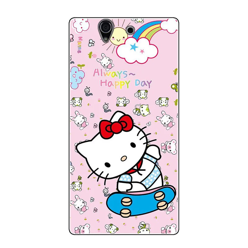 Мягкие чехлы из ТПУ для телефонов Sony Xperia Z L36h C6602 5 0 дюймов C6603 L36i Nutella фламинго сова