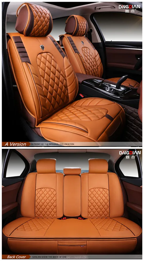 3D Стильный чехол для автокресла для Toyota Camry Corolla RAV4 Civic Highlander Land cruiser 200 Prado 150 120 Prius verso - Название цвета: Version A