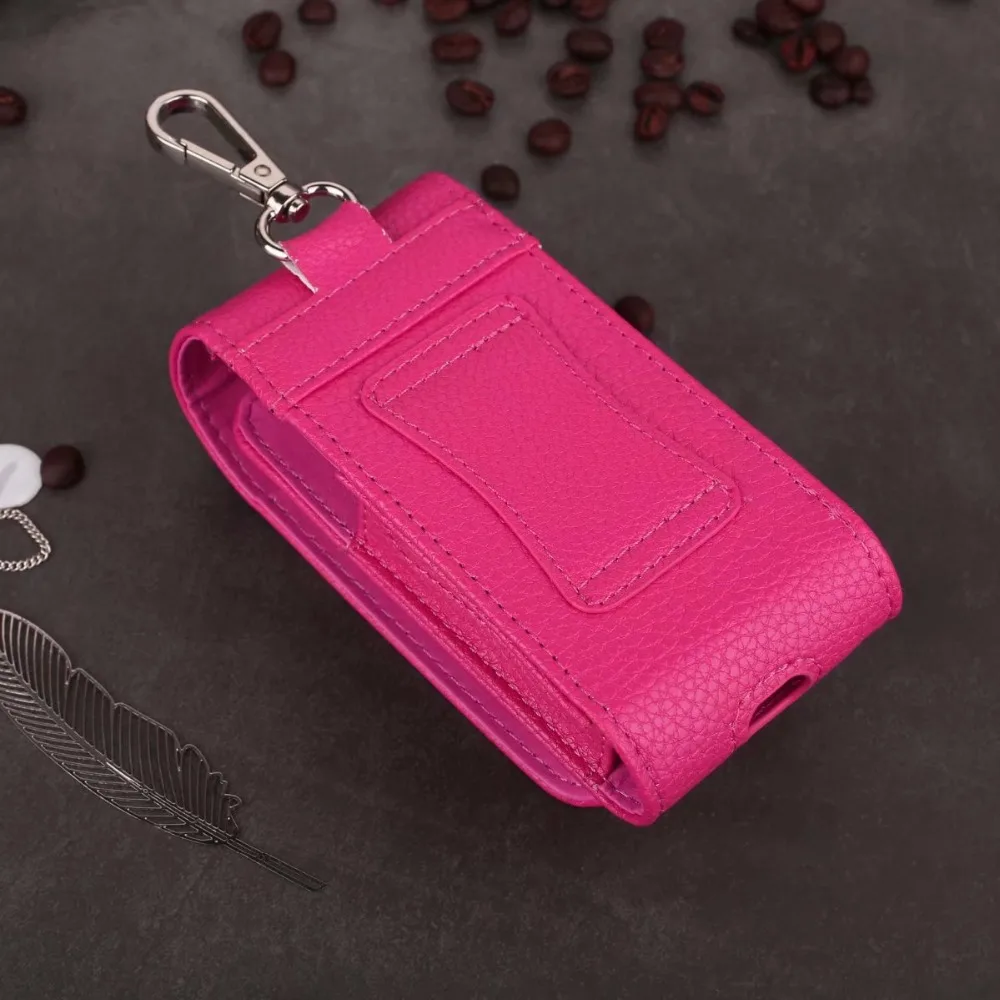 Роскошный чехол из искусственной кожи iQOS Lichi, футляр для хранения, сумка для переноски iQOS, защитный чехол