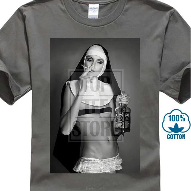Nun Smoking& Drinking футболка Забавный крутой дизайнерский летний топ подарок лето Новая мода