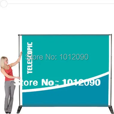 Бесплатная доставка Телескопические подставки для фона баннер Регулируемая