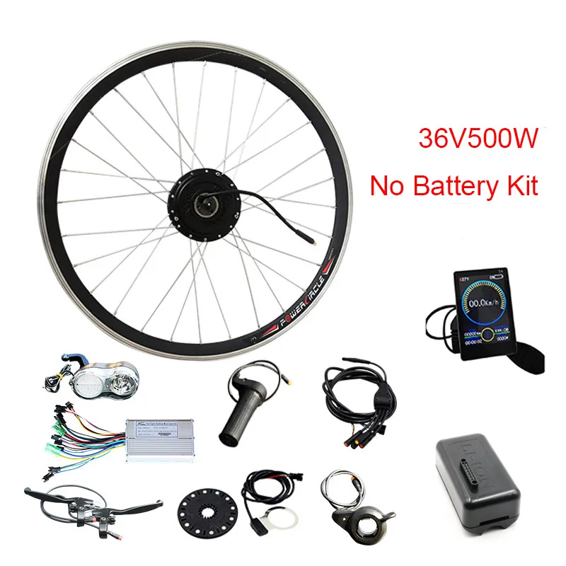 500W S6 No Battery 36V500W электрический велосипед комплект 36V10AH/samsung 36V12AH аккумулятор 20''24''26''700c Мотор колеса ebike конверсионный комплект bicicleta Electronica - Цвет: 500W S6 No Battery