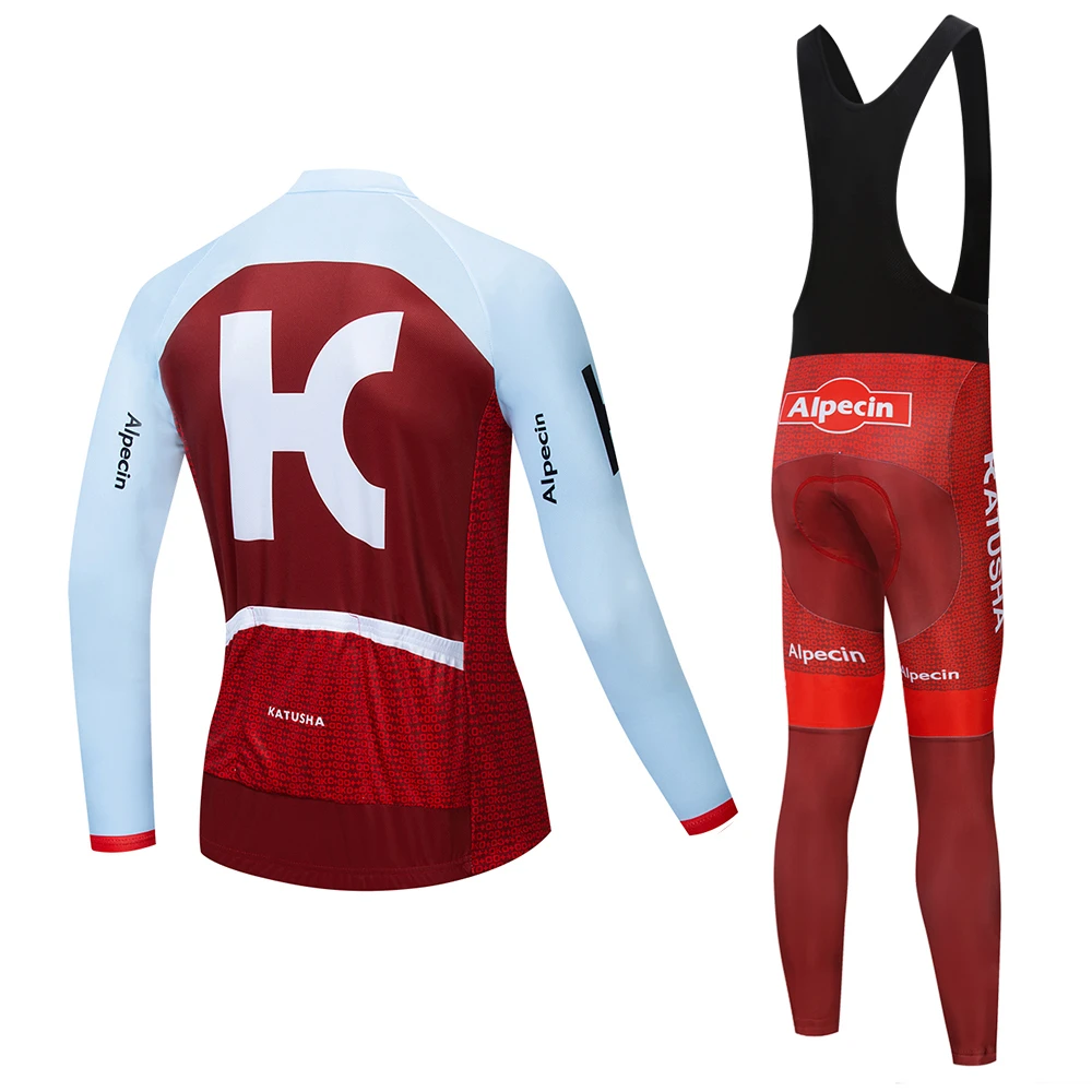 Катюша Весна легкий pro team длинный рукав Велоспорт Джерси набор MTB дышащий pro Джерси мейло ciclismo hombre брюки