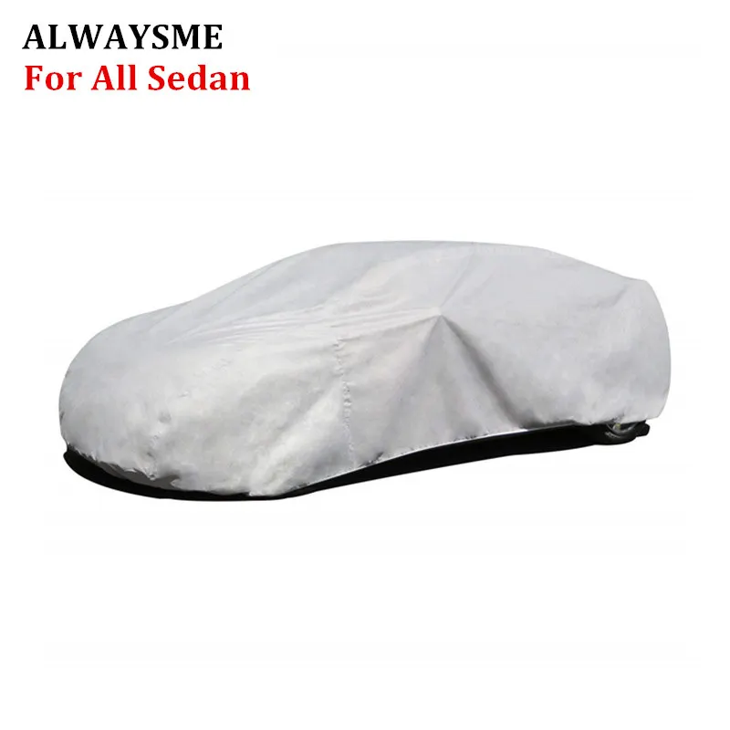 ALWAYSME Sedan полное покрытие для автомобиля, защита от ветра и пыли, устойчивая к царапинам, уличная УФ-защита, Размеры s m l xl XXL, пять размеров, подходит для всех автомобилей