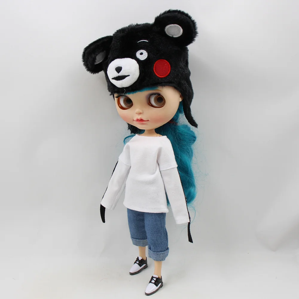 Одежда для куклы Blyth рубашка оверсайз в стиле хип-поп костюм шарнирной icy dbs 1/6 |