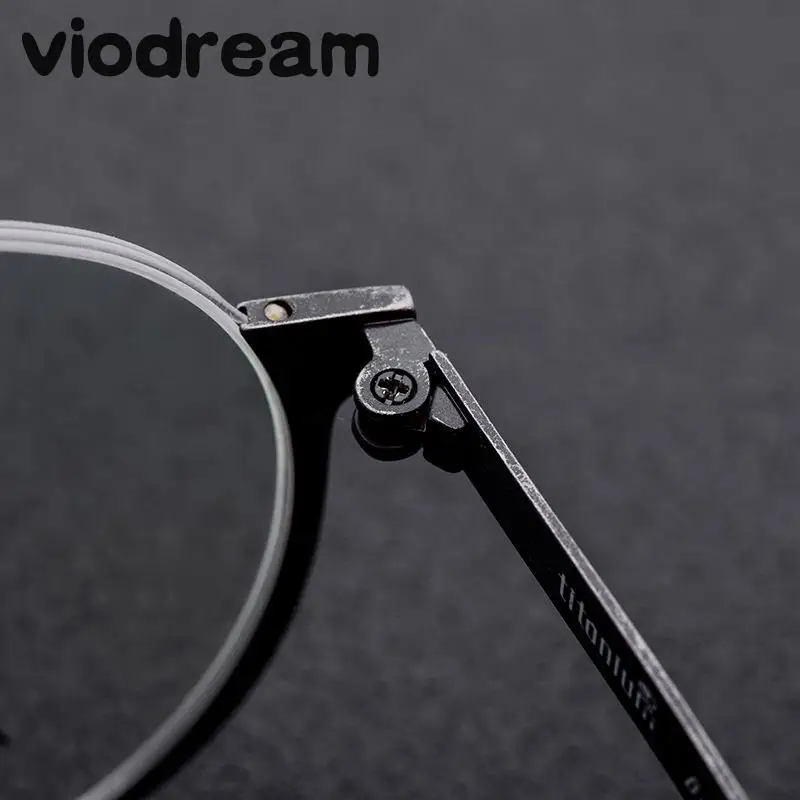 Viodream 100% чистая титановая Ретро оправа для очков с гальваническим покрытием стиль