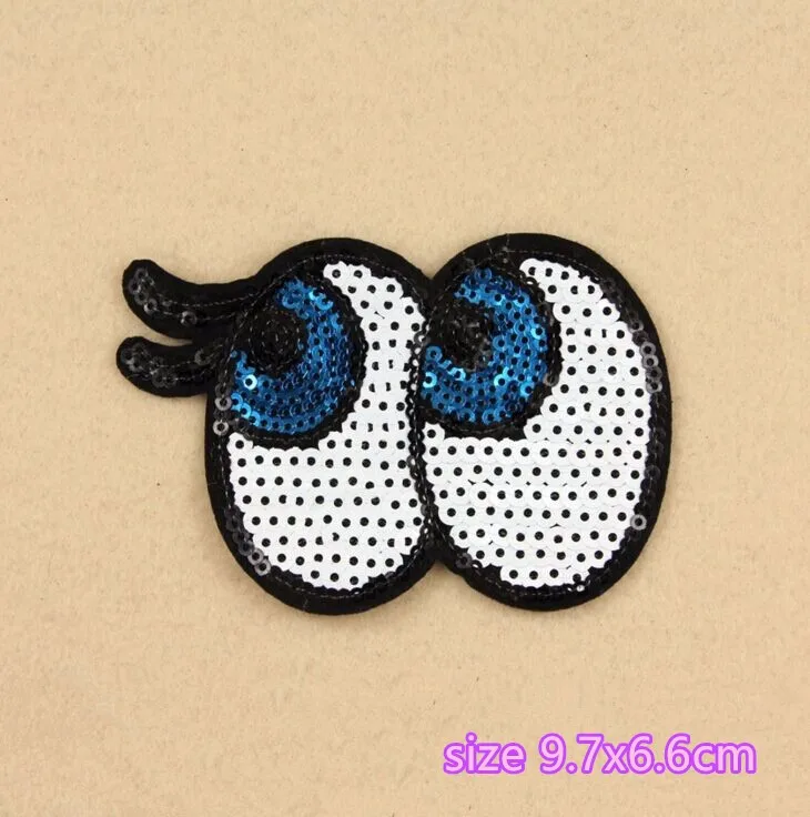 Free shipping 13 pcs heart crown eyes rainbow sequins embroidered Iron On Patches hat garment Appliques DIY accessory | Дом и сад