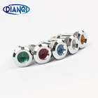 Металлический световой индикатор светодиодный 8 мм водонепроницаемый сигнальная лампа 6 в 12 В 24 В 220 В точесветильник льник цветной вогнутый индикатор 8ZSD.A.C