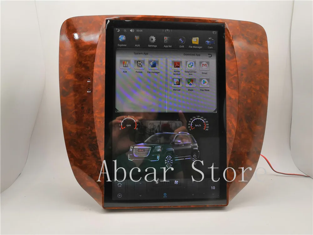 12,1 ''Tesla стиль Android 8,1 автомобильный dvd-плеер gps навигация для GMC Yukon 2007-2012 стерео радио магнитофон PX6 CARPLAY ips