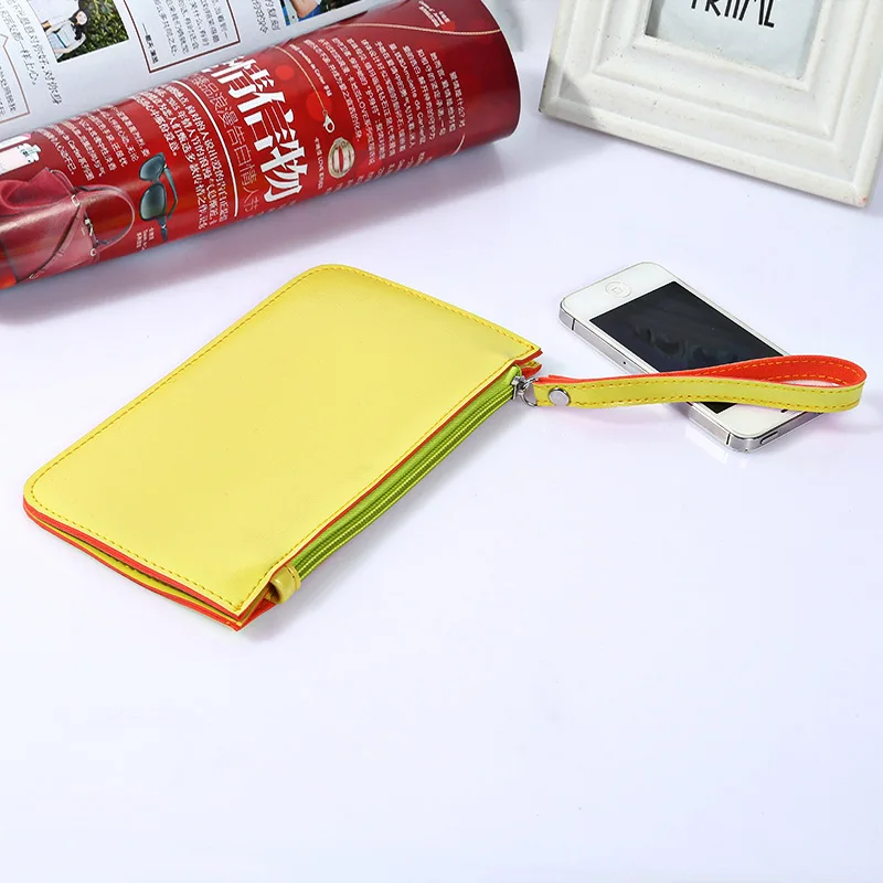 Длинные Стильные женские кошельки женский милый клатч на молнии держатель для