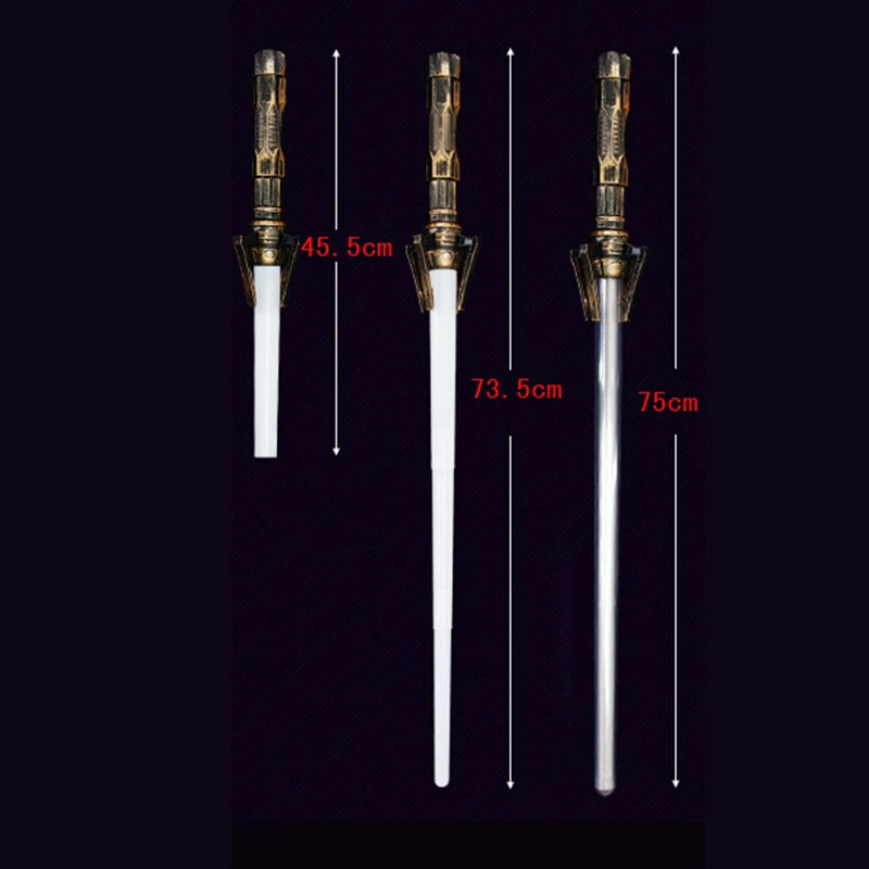 

2PCS Light Sword Toy Children Fighting Seven Colors Flashing Sword Tensile Model And Fixed Model With A Super Cool DIY Handle