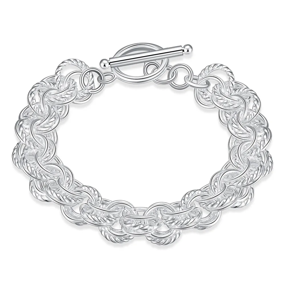 Женский браслет цепочка из серебра 925 пробы|chain bracelet|silver chain braceletbracelet bohemian |