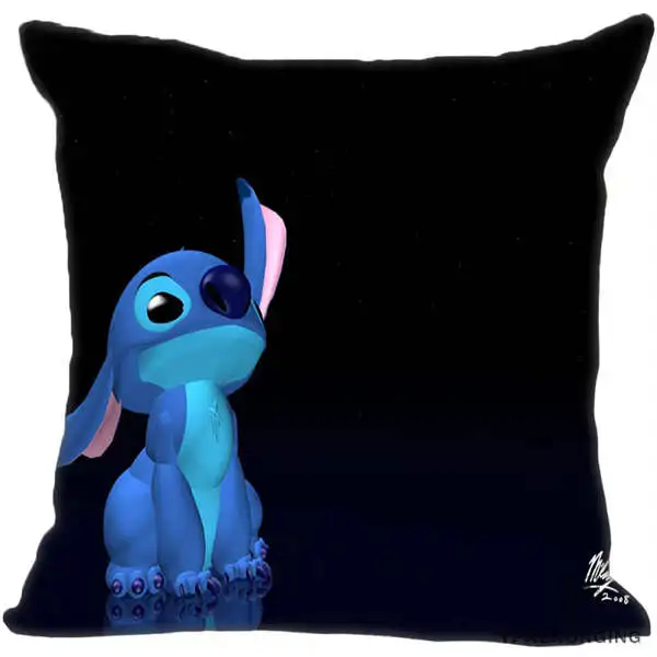 Square Pillowcases На Заказ Декоративная наволочка "Лило и Стич" квадратная молния наволочка 35X35,40x40,45x45 см(одна сторона) 180527-21-17 - Цвет: Square Pillowcases