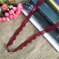 1 5 2 2cm embroidered decorative lace fabric tricots diy elastic hometextile ribbon used for sewing needlework dress s2073