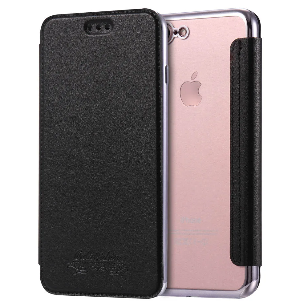 Роскошный чехол SMILYOU с откидной крышкой для iPhone 6 6s Plus отделением карт задняя