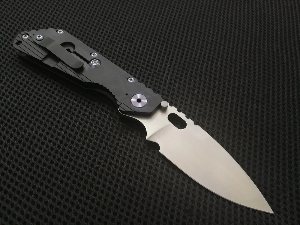JohnnyJamie Custom Strider SMF 3 5 &quotчерный TC4 титановая ручка CPM S35VN лезвие тактические складные