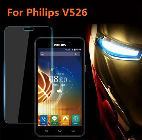 Закаленное стекло для Philips Xenium V526 Оригинальная защитная пленка Взрывозащищенная