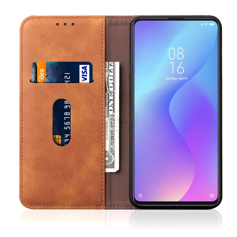 Винтажный кожаный чехол-книжка для Xiao mi Red mi K20 Pro mi 9 T, Роскошный кошелек с подставкой для карт, Магнитный чехол-книжка, повседневный чехол для телефона, Fundas