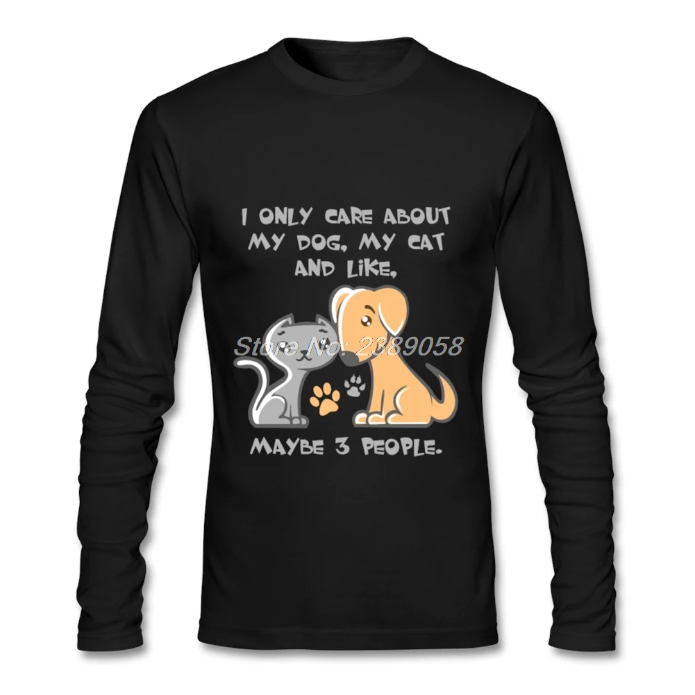 Мужские футболки I Only Care about My Dog Online Новое поступление новая футболка высокое