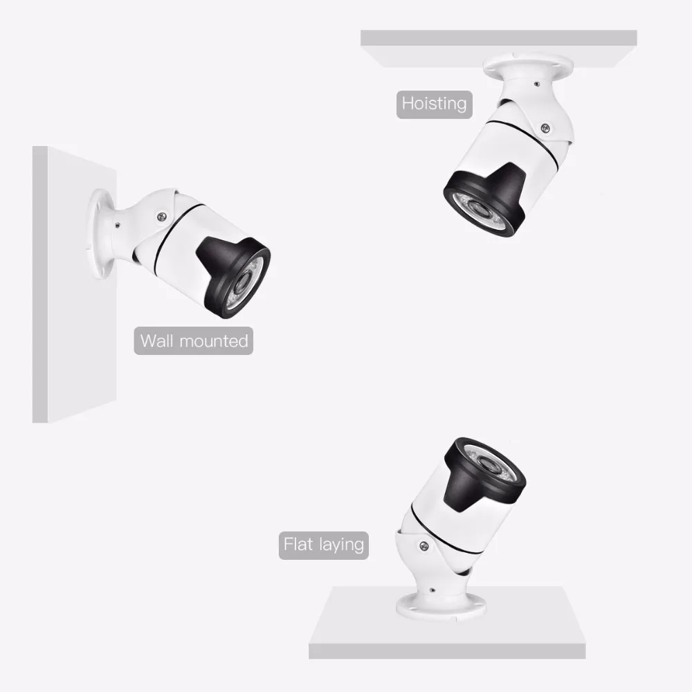 AZISHN домашней безопасности 5MP Hi3516EV300+ SONY IMX335 сенсор IP камера IP67 Водонепроницаемый Открытый ИК ночного видения наблюдения 48 в POE
