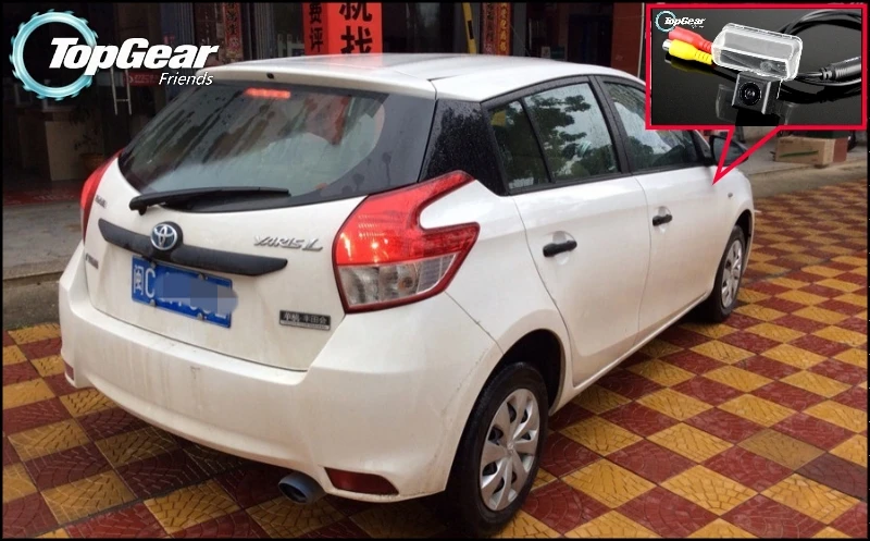 

Автомобильная камера для TOYOTA Vios Yaris L XP150 2013 2014 2015 высококачественная камера заднего вида для TopGear Friends | CCD + RCA