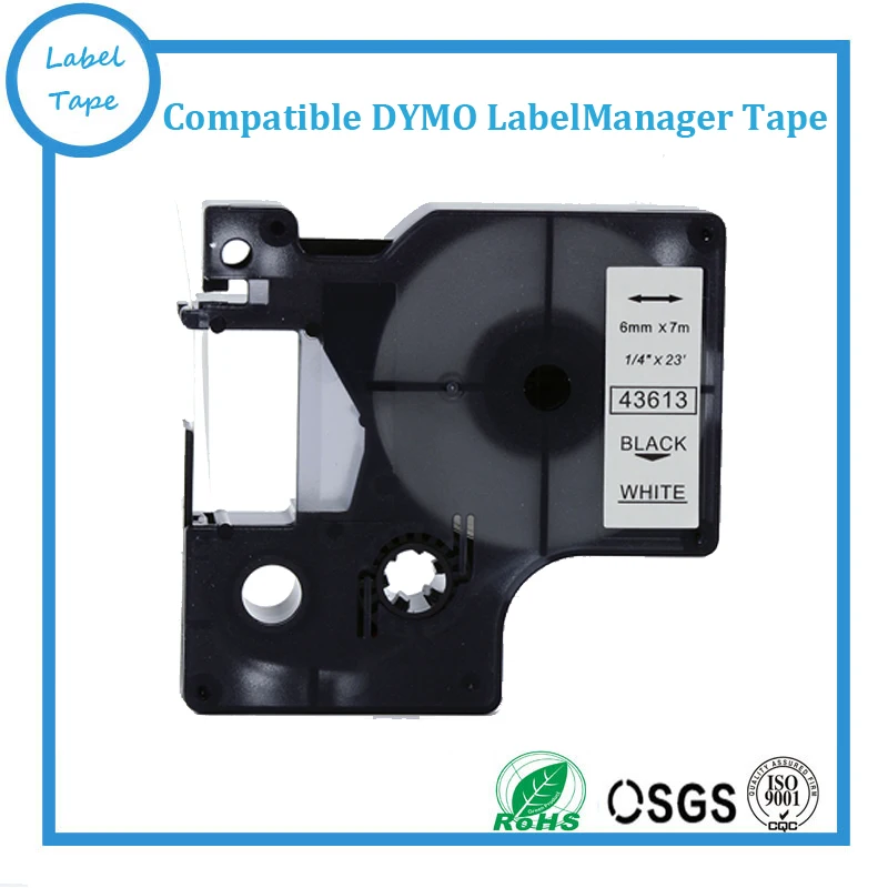 

compatible dymo d1 label 43613 black on white dymo label manager tape
