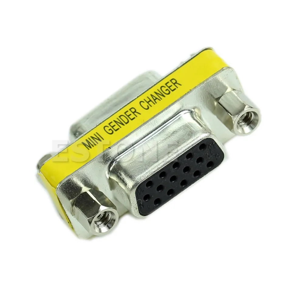 VGA/SVGA 15pin адаптер для смены пола женский соединитель расширителя