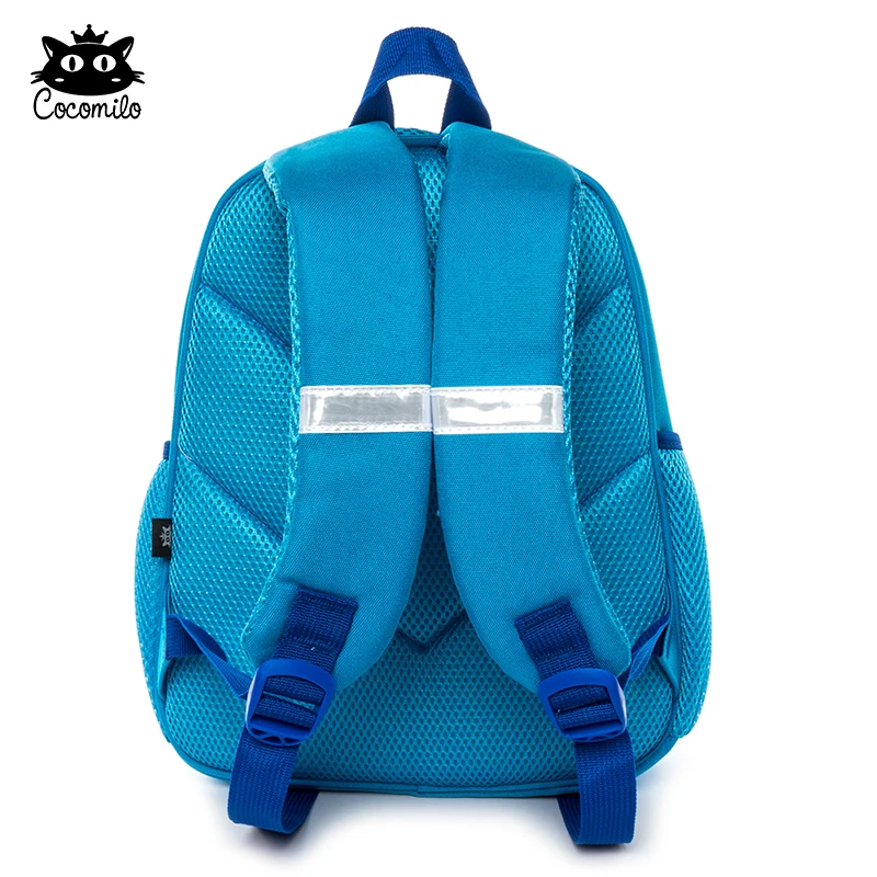 Cocomilo Orthopedic Children Cartoon Hippo School Bags Kids Kindergarten school bag Animal Backpack Waterproof Satchel 3-5 Years