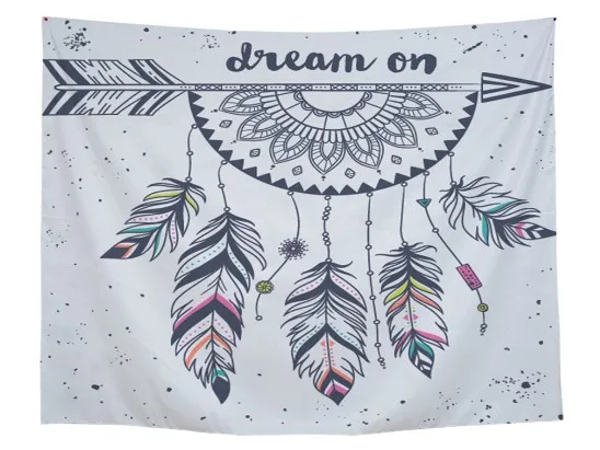 CAMMITEVER Dream Catcher Mandala Tapestry Indian Wall Hanging Cloth Bohemian Bedspread Blanket Hippie | Дом и сад