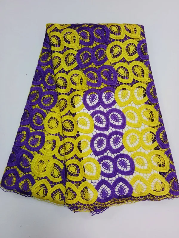 2017 самое новое прибытие Африканский кружева хлопок шнур гипюр кружевной ткани с