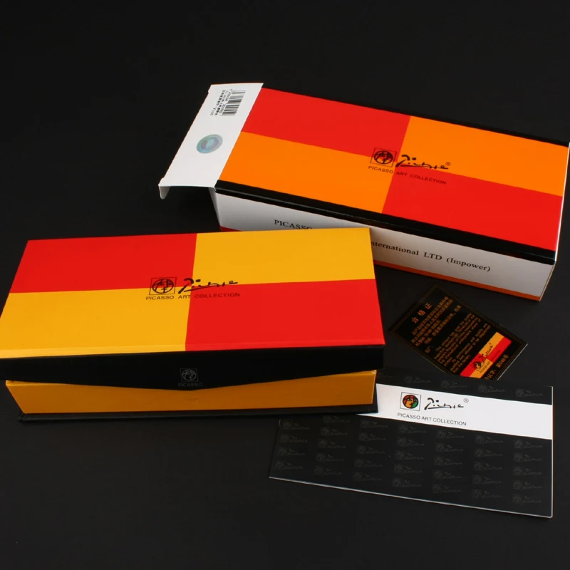 Перьевая ручка PICASSO 902 с красными полосками и наконечником 0 5 мм | Канцтовары для