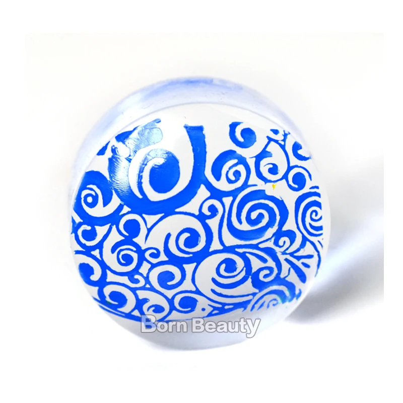 1 шт. 2 8 см круглая прозрачная штамп для ногтей запасная деталь дизайна печатная