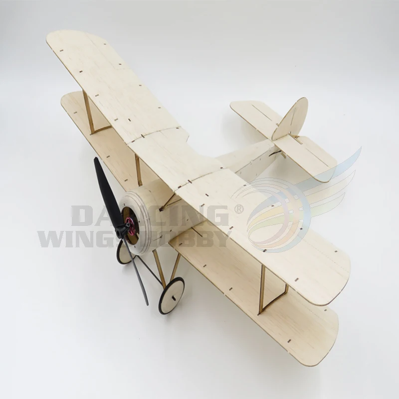 Sopwith Pup RC самолет пробкового дерева 378 мм Warbird Самолет комплект с бесщеточной системой питания Aeromodelling Kit K6