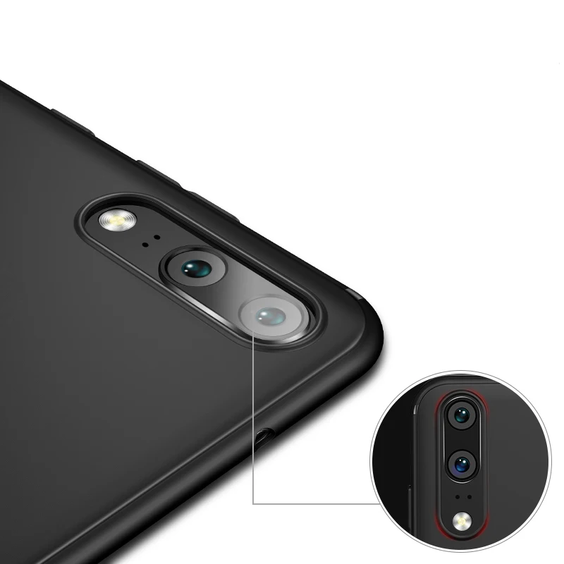 Матовый чехол для huawei p20 Huawei P20 Ультратонкий из ТПУ и силикона черный мягкий