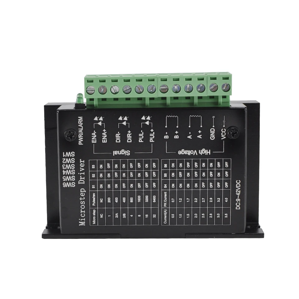TB6600 драйвер двигателя постоянного тока 9-42 в CNC контроллер привода для 42/57